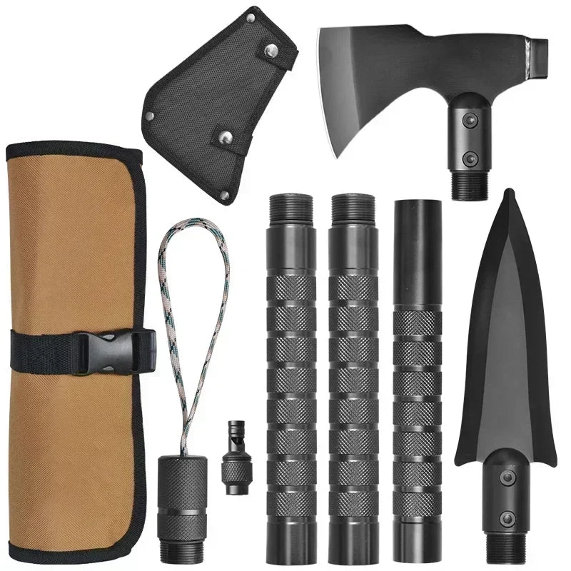 Rescue Tool Survival Shovel, Multi-Tool for Outdoor
