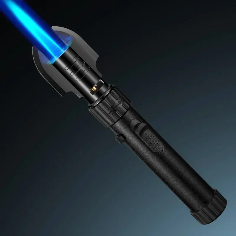 Powerful Blue Flame Jet Torch, Refillable Windproof Butane Lighter
