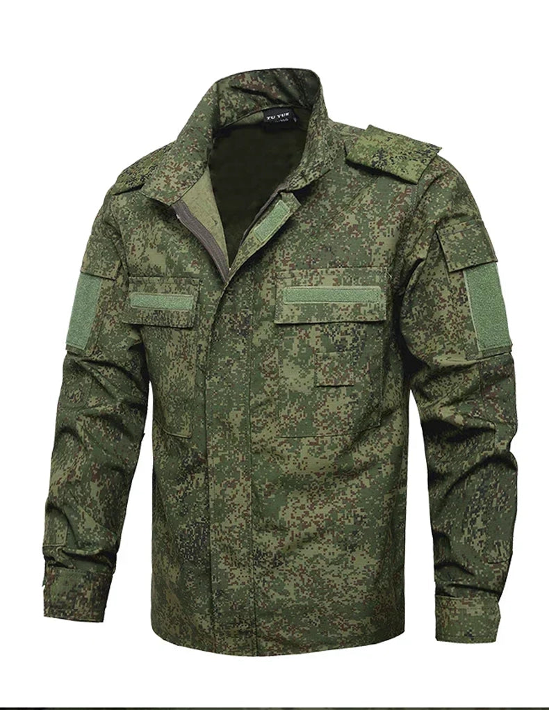 Green Men’s Camouflage Tactical Outdoor Clothing Set