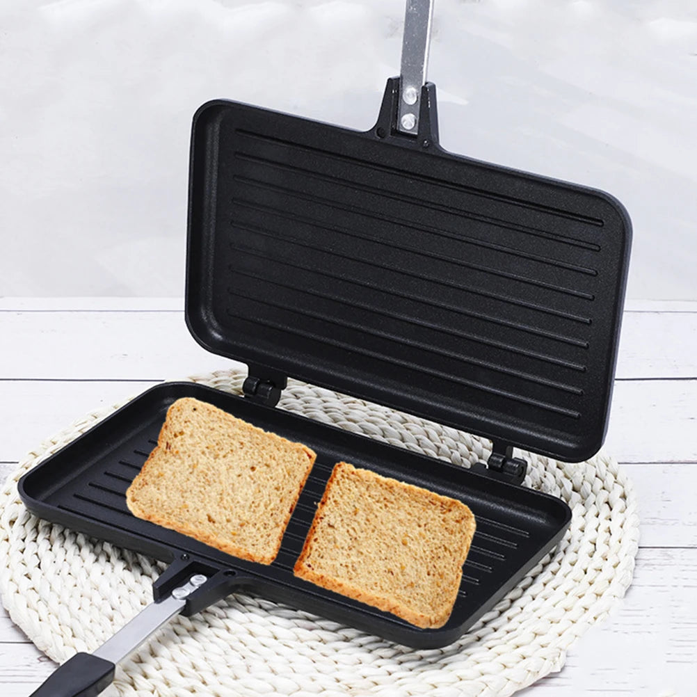 Double-Sided Sandwich Fry Maker – Non-Stick Kitchen and Camping Cookware