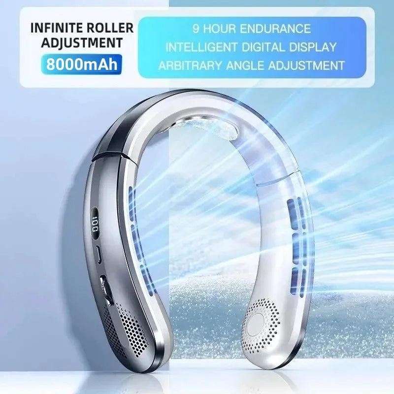 Survival Now™ Bladeless Hanging Neck Fan