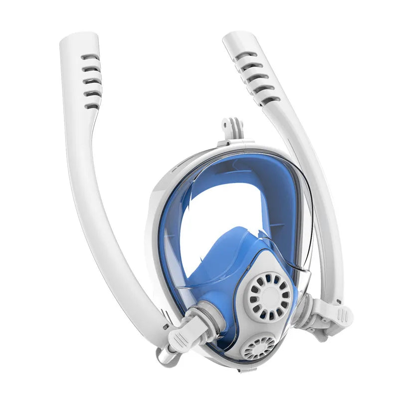 Snorkeling Mask with Double Breathing Tubes for Effortless Exploration
