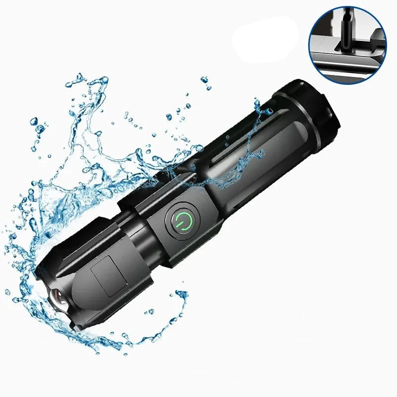 Powerful 100,000 Lumen LED Flashlight – USB Rechargeable