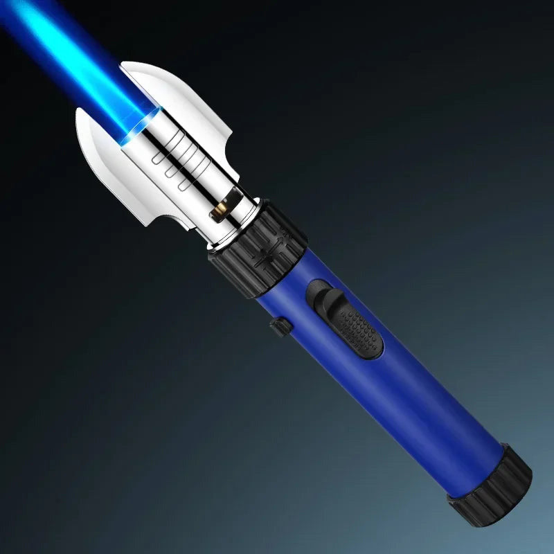 Powerful Blue Flame Jet Torch, Refillable Windproof Butane Lighter