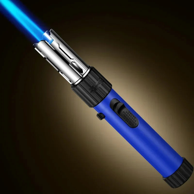Powerful Blue Flame Jet Torch, Refillable Windproof Butane Lighter