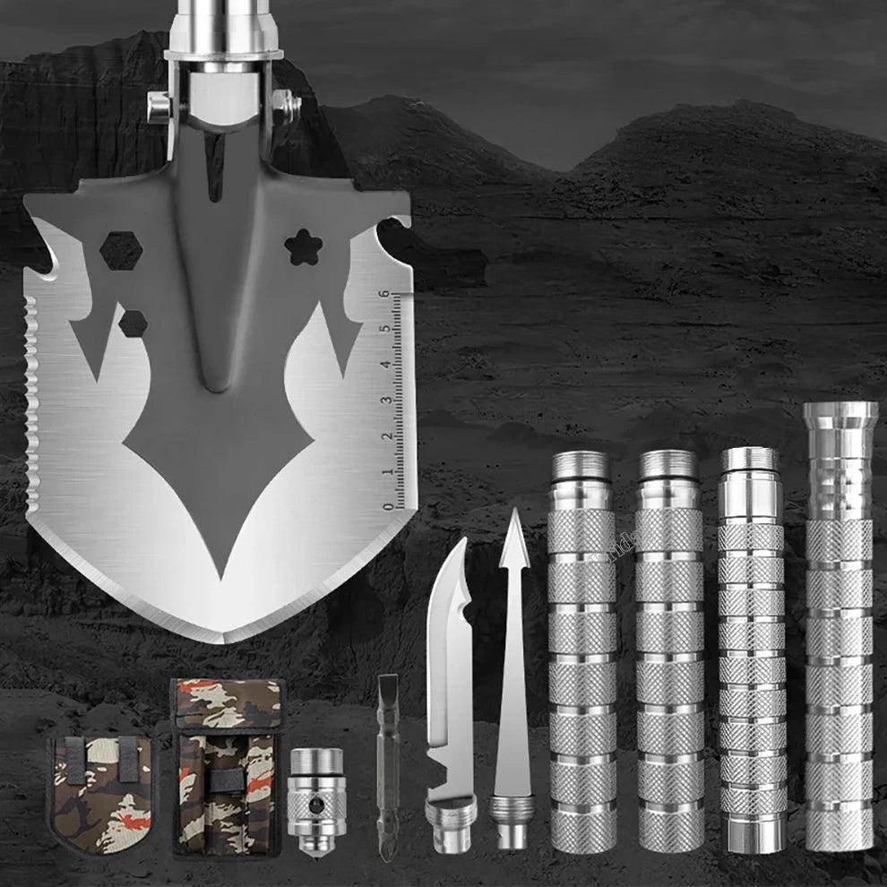 Tactical Multifunction Shovel – Foldable Survival Tool