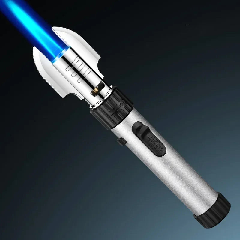 Powerful Blue Flame Jet Torch, Refillable Windproof Butane Lighter