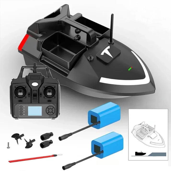 RC Fishing Bait Boat with 2KG Capacity & 500M Range