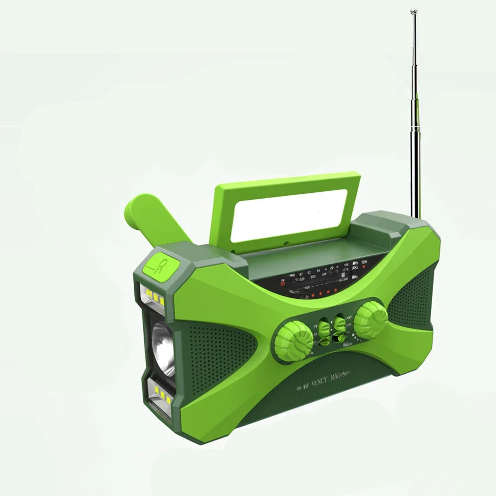 Multifunctional Radio - 10000mAh Power Bank with Solar Charging