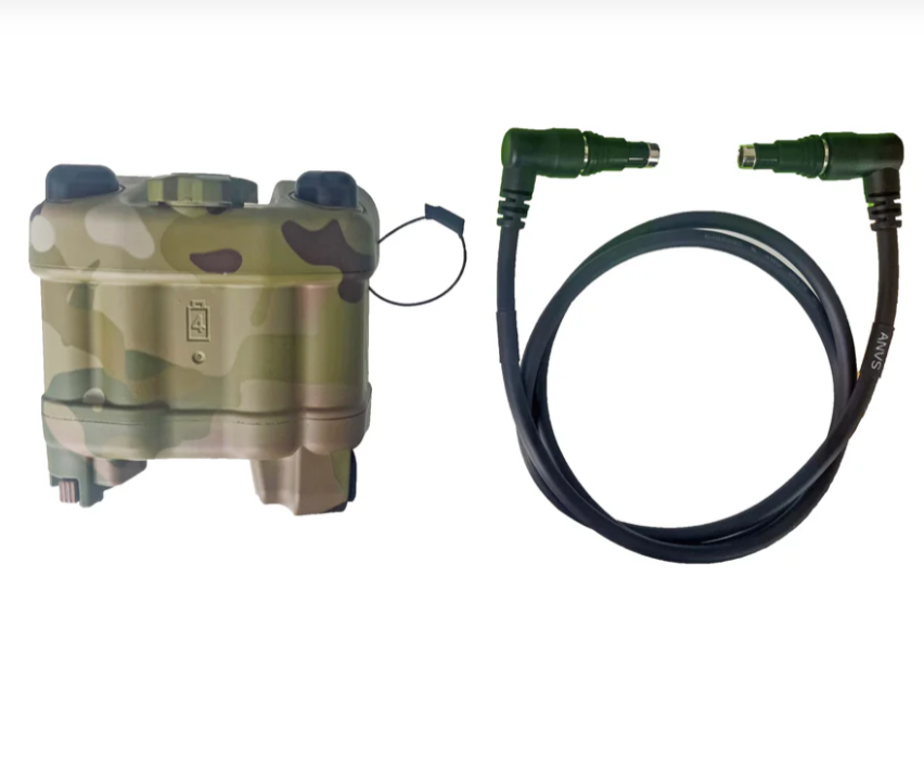 Tactical AN/PVS-31 NVG Battery Box Case, Helmet-Mountable Power Supply