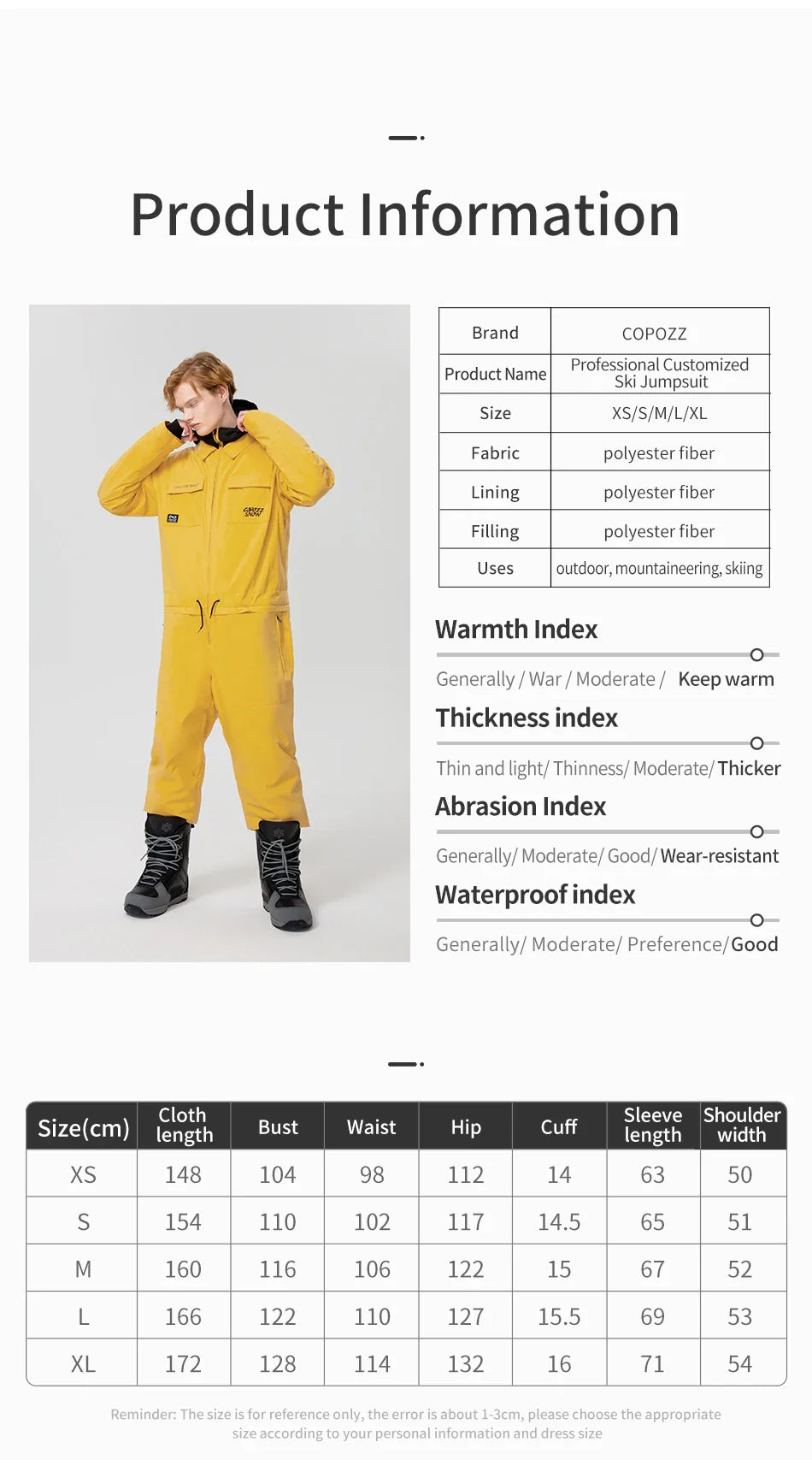 Survival Now™ Men & Women One-Piece Ski Jumpsuit