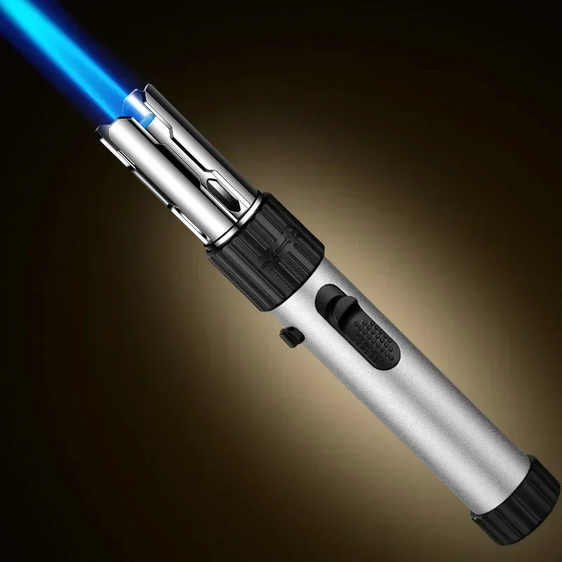 Powerful Blue Flame Jet Torch, Refillable Windproof Butane Lighter