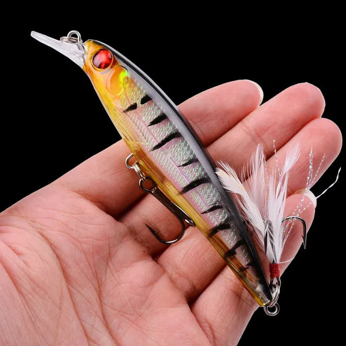 Random Fishing Lure Set – 3/5/8 Pcs Minnow, Crankbait