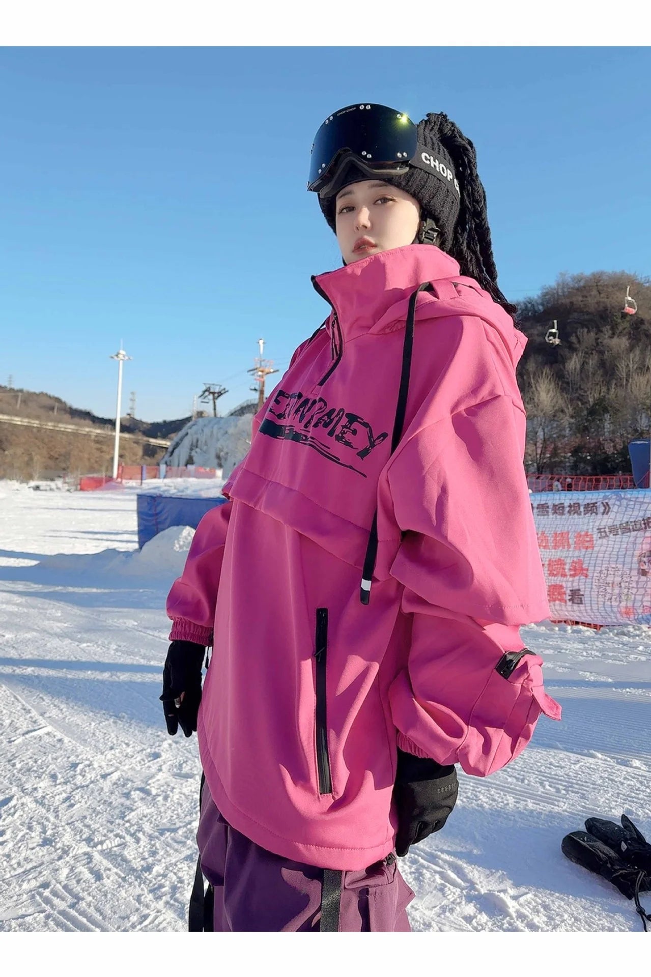 Oversized Ski Pants for Men & Women – Waterproof, Thermal & Breathable Snow Overalls