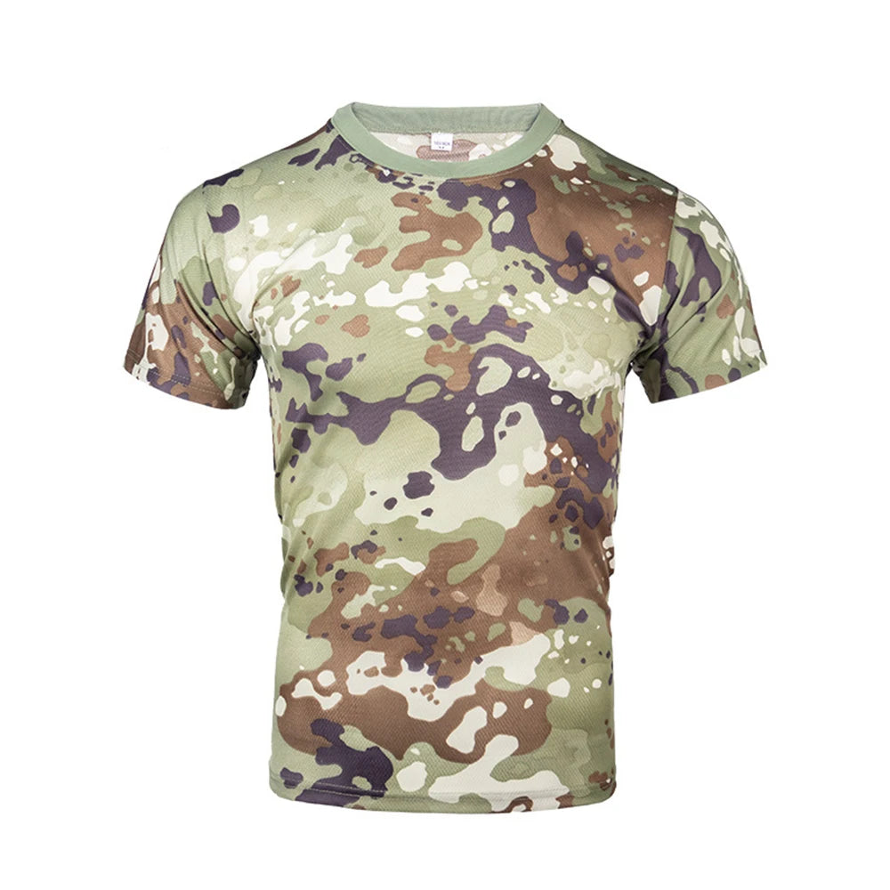 Camouflage Tactical Shirt - Quick-Dry, Lightweight, Rugged