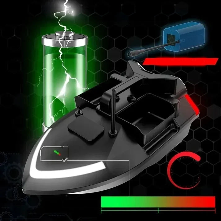 RC Fishing Bait Boat with 2KG Capacity & 500M Range