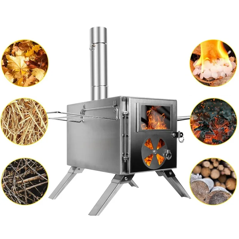 Stainless Steel Camping Stove – The Ultimate Wood-Burning Solution for Outdoor Adventures