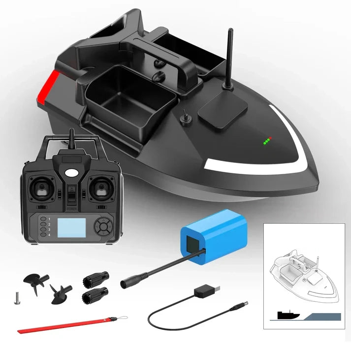 RC Fishing Bait Boat with 2KG Capacity & 500M Range