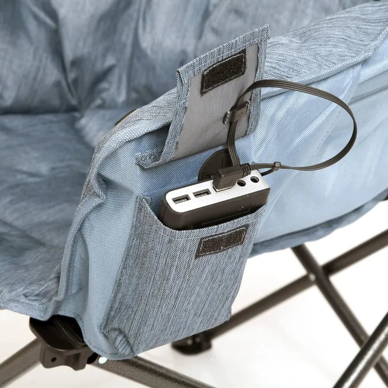 Survival Now™ Heated Cushion Folding Lounge Chair