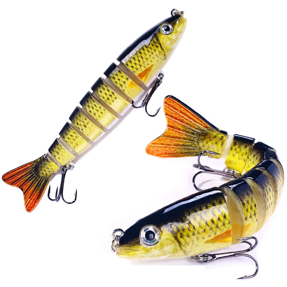 Multi-Jointed Sinking Fishing Lure – Lifelike Swimmer with Sharp Hooks
