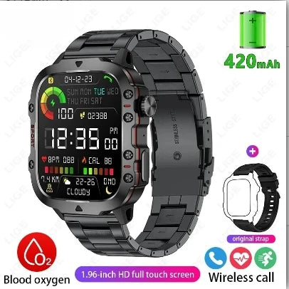 Survival Now™ Rugged Black Smart Watch