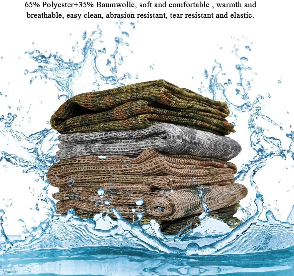 Survival Now™ Camouflage Netting Tactical Mesh Scarf
