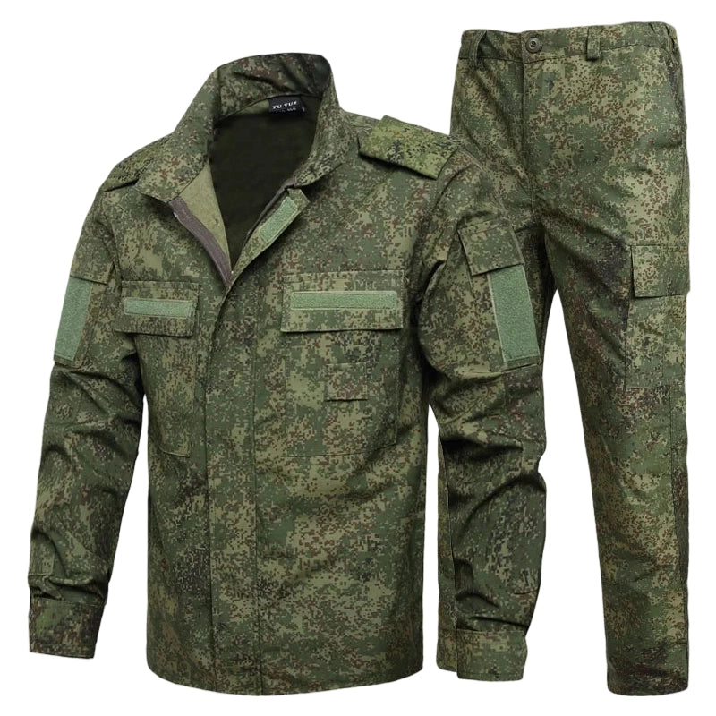 Green Men’s Camouflage Tactical Outdoor Clothing Set
