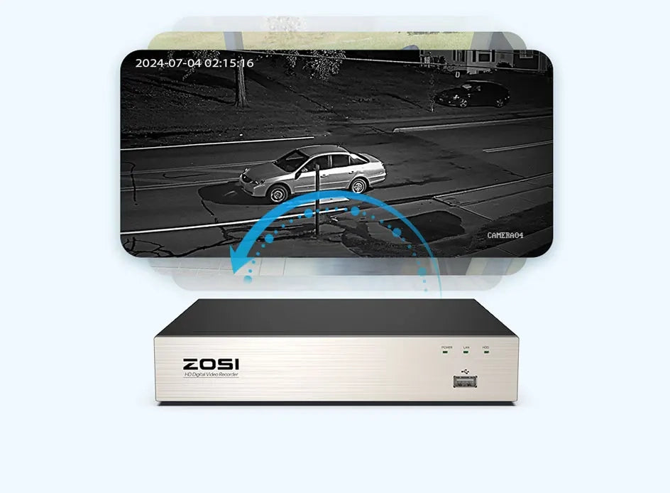 1080P CCTV System - 5MP Lite DVR with Wired Security Cameras