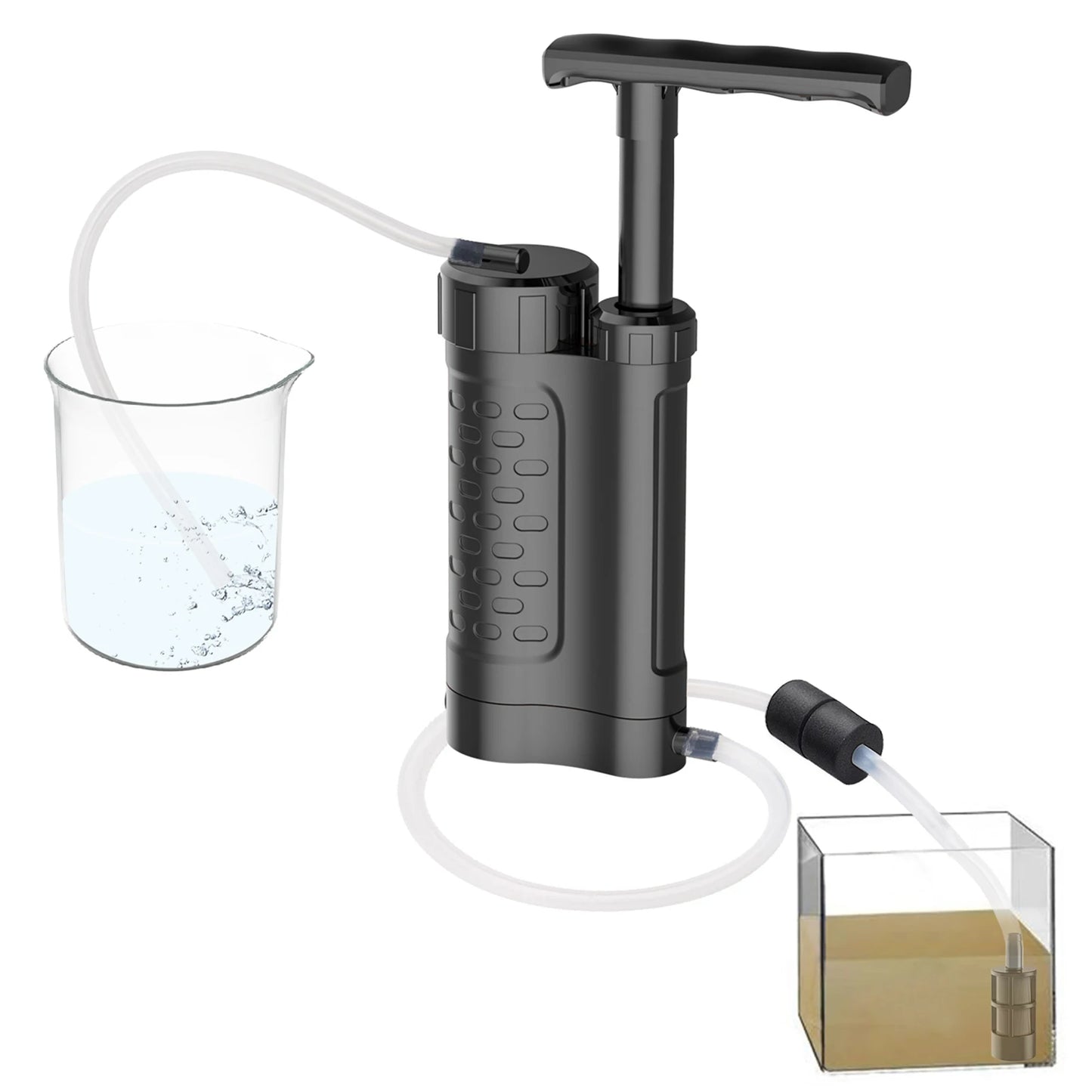 Portable Water Purifier Pump, Outdoor Survival