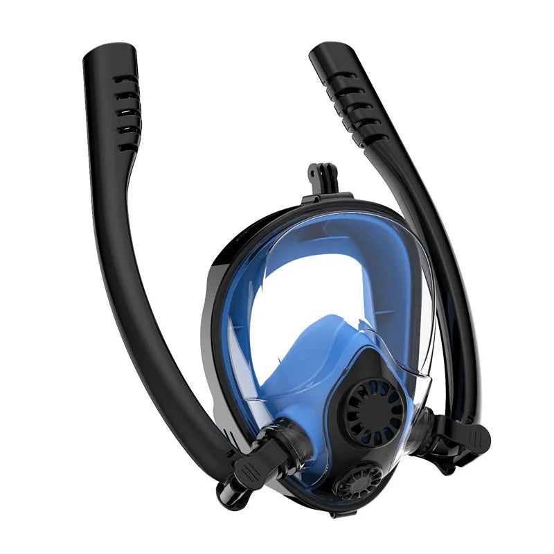 Snorkeling Mask with Double Breathing Tubes for Effortless Exploration