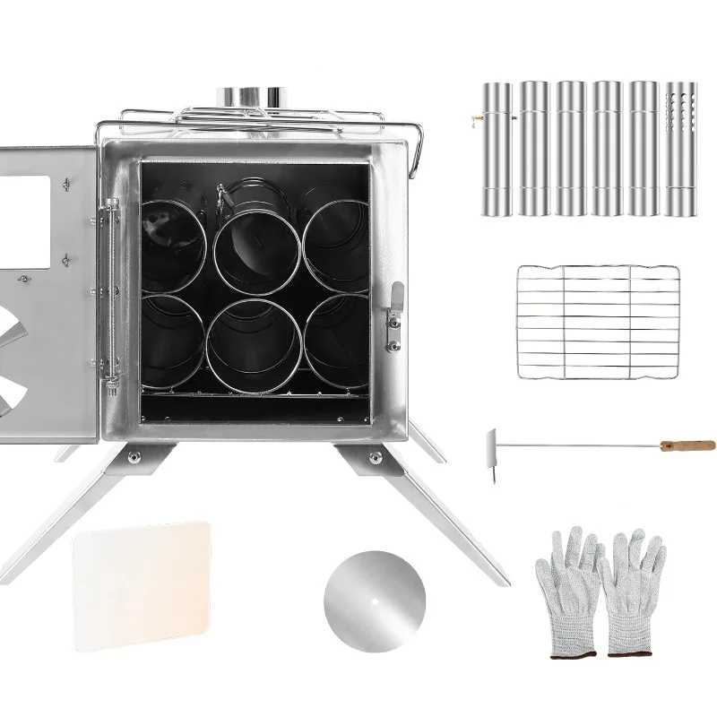 Stainless Steel Camping Stove – The Ultimate Wood-Burning Solution for Outdoor Adventures