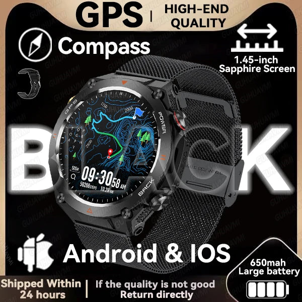 Outdoor GPS Smart Watch – Tough & Smart