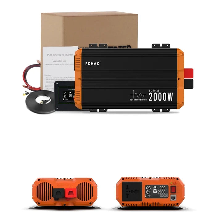 Pure Sine Wave Inverter - Reliable DC-to-AC Power with LCD Display