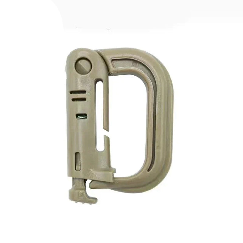Tactical D-Ring Grimlock Carabiner Clip, 4-Pack