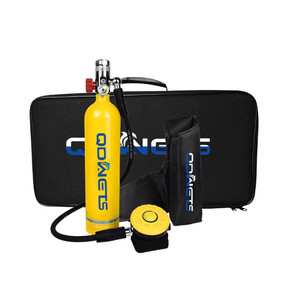 1L Mini Scuba Diving Tank, Refillable Oxygen Cylinder for Divers