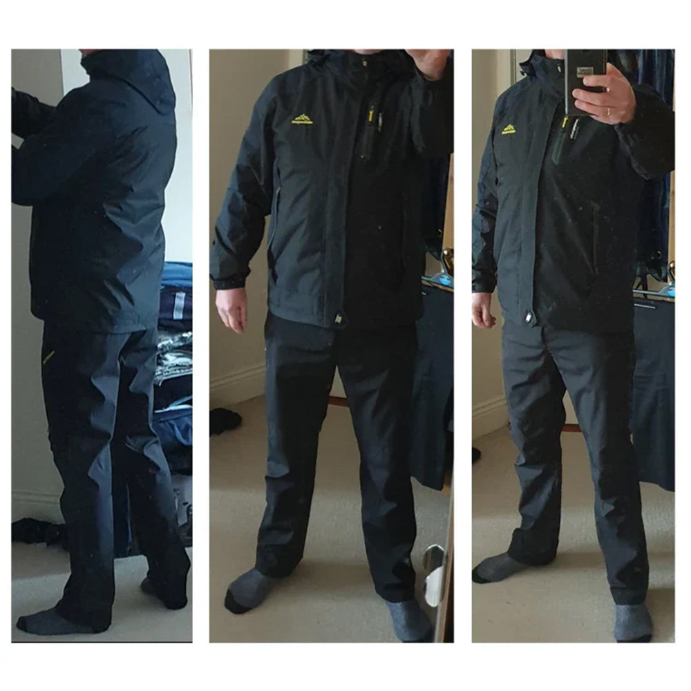 Outdoor Hiking Jacket and Pants Set for Men