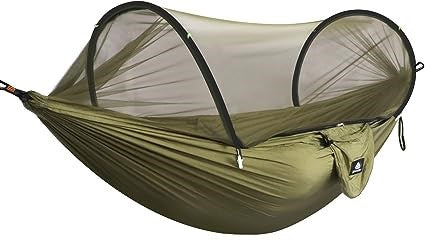 Portable Outdoor Camping Hammock with Mosquito Net, Camping Essentials