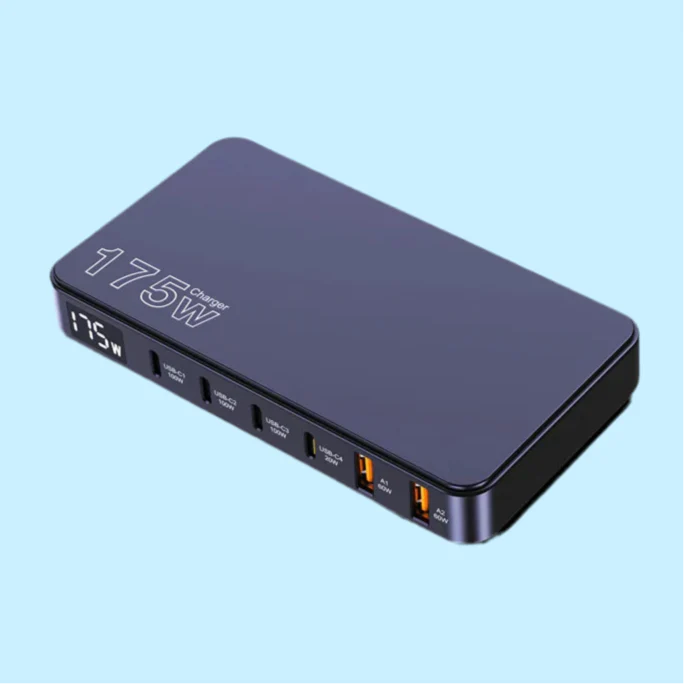 USB-C Charger – LED Display & 100W Power Delivery