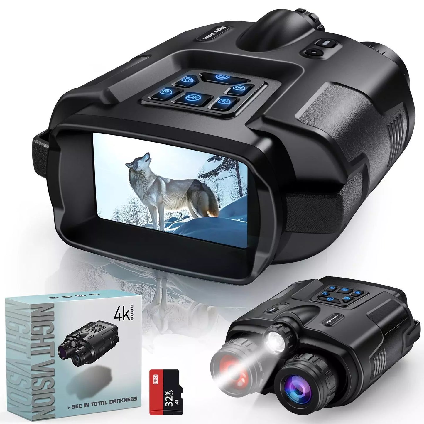USB Rechargeable Digital Binoculars | 8X Zoom & 4K HD Display