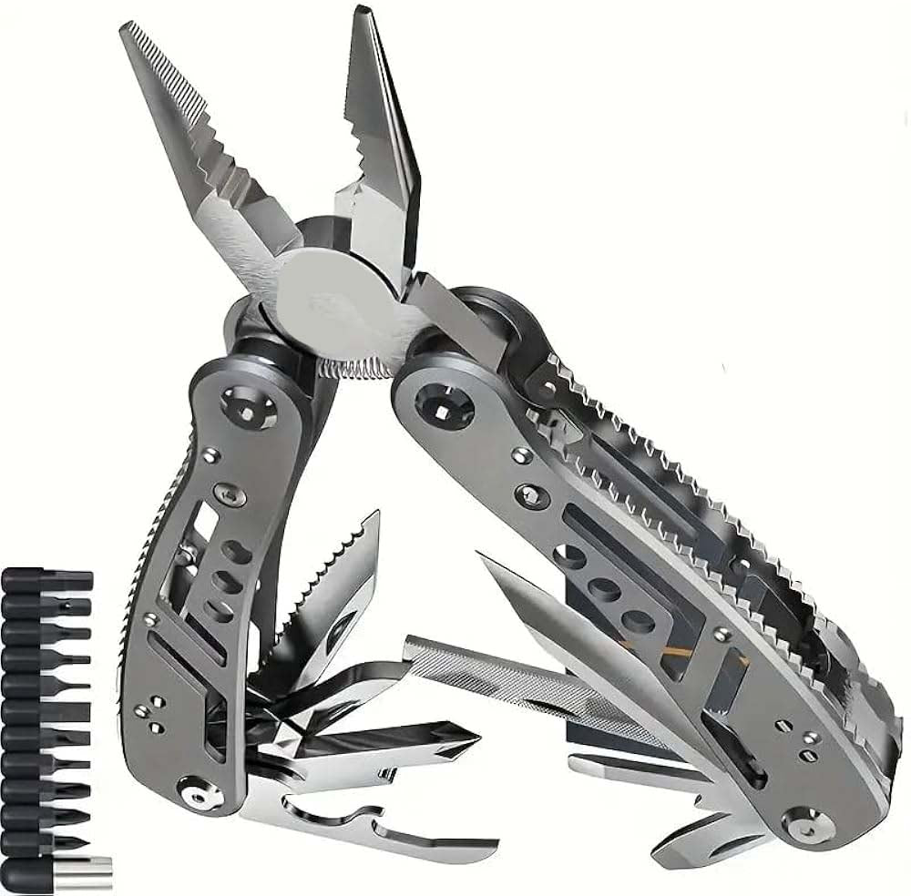 24-in-1 Professional Multitool Pliers – Compact, Rugged