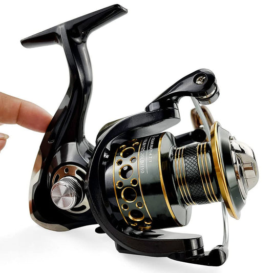 Heavy-Duty Fishing Spinning Reel – 13BB, Metal Spool & Dual Gear Ratios