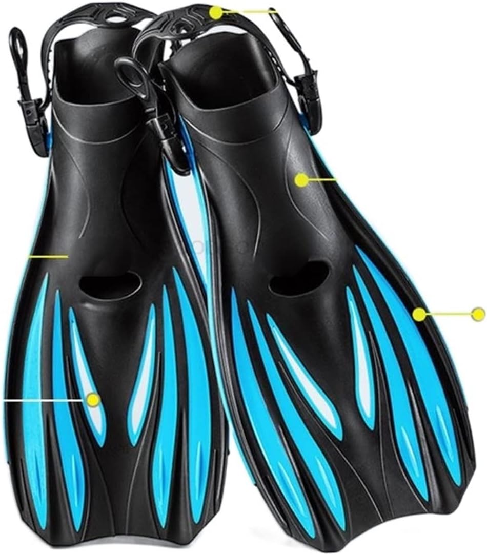 Professional TPR Diving Fins, Non-Slip Swim Flippers