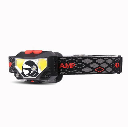 8-Mode Hands-Free LED Headlamp – Rechargeable with Motion Sensor