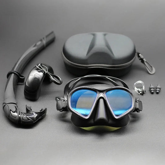Freediving Mask Snorkeling Set | Tempered Glass