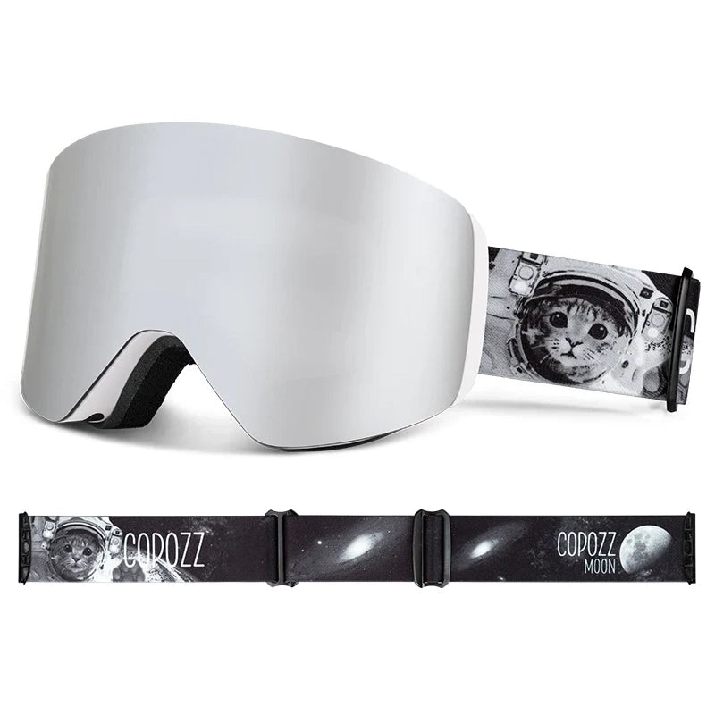 Ski Goggles & Snowboard Mask – UV400 Yellow Lens Eyewear Kit for Adults