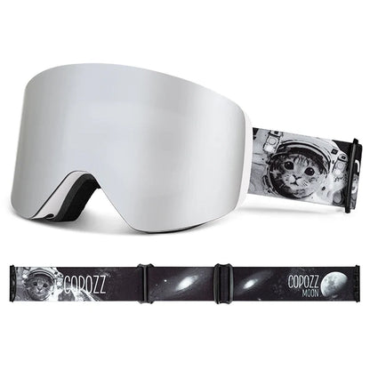 Ski Goggles & Snowboard Mask – UV400 Yellow Lens Eyewear Kit for Adults