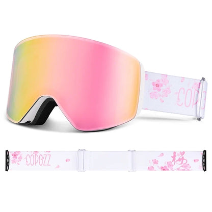Ski Goggles & Snowboard Mask – UV400 Yellow Lens Eyewear Kit for Adults