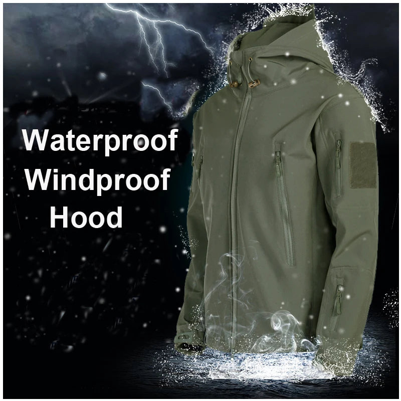 Survival Now™ Winter Soft Shell Tactical Waterproof Jacket & Pants Combo