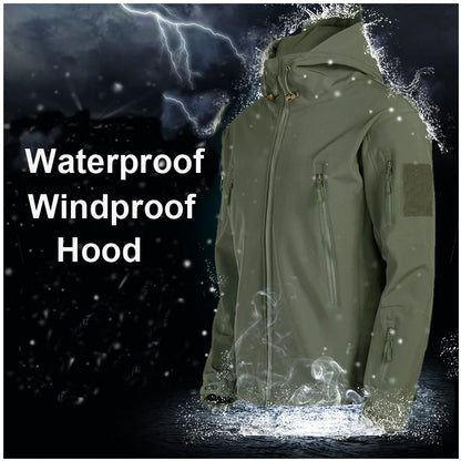 Survival Now™ Winter Soft Shell Tactical Waterproof Jacket & Pants Combo