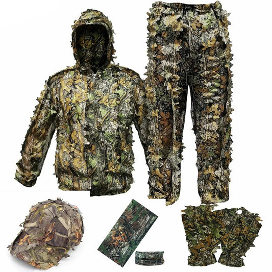 3D Leaf Bionic Camouflage Ghillie Suit for Ultimate Stealth and Comfort